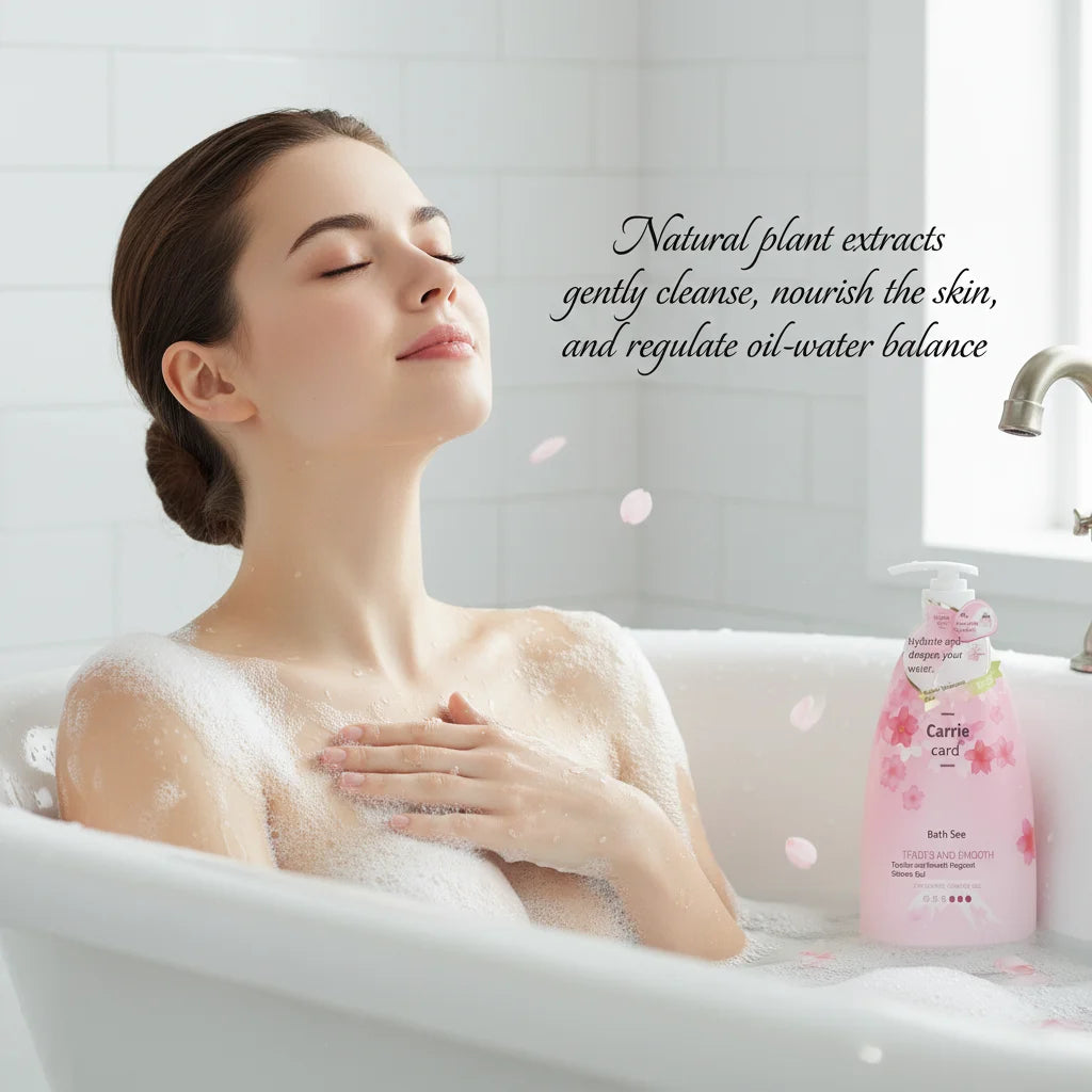 Aojie Luxury Body Shower Wash Bubble Perfumed Fragrance Moisturizing Refreshing Formula Nourishing Hydration Gel 1000ml All Skin