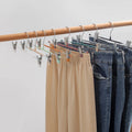 New Design Removable Metal Clip Rose Gold Hangers Non-marking Anti-slip Cabinet Hanger