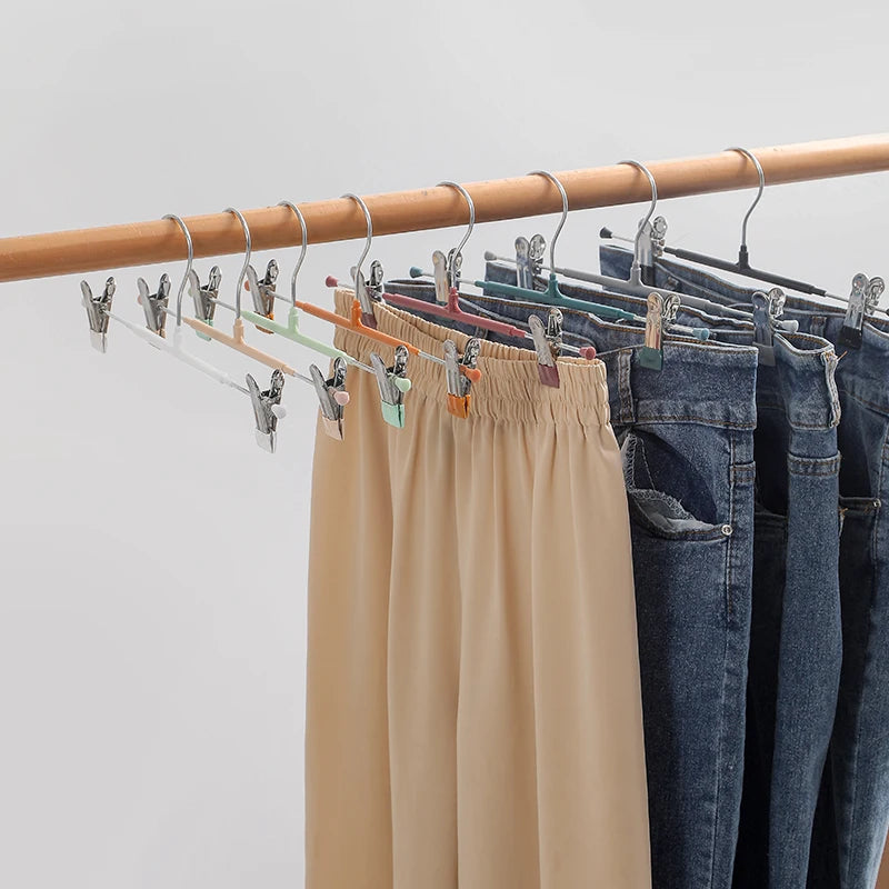New Design Removable Metal Clip Rose Gold Hangers Non-marking Anti-slip Cabinet Hanger