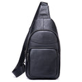 MARRANT Genuine Leather Sling Bag Multipurpose Single Shoulder Strap Crossbody Bags Day Pack Leather Chest Bags for Men