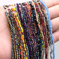 2mm Plating Faceted Rondelle Crystal Glass Beads for Jewelry Making Loose Glass Seed Beads Factory Wholesale Crystal Beads
