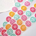 E-500PCS/Popular  Baking With Hand Gift Sticker for Takeout Thank You Seal Roll Thank You Decorative Label Wholesale