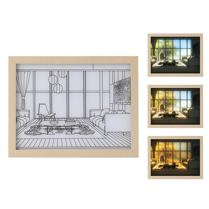 Hot-selling  Light Painting  Transform Your Walls with Radiant LED Canvas Paintings