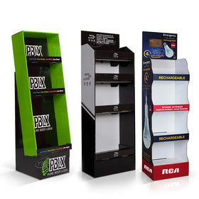 Advertising Portable Pos Cardboard Floor Display Stand Floor Standing Unit Paper Shelf Rack for Electronic Products Display Rack