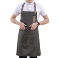 Wholesale Men and Women Chef Apron for BBQ Cooking Multi-Pockets Pen Holder Canvas Restaurant & Bar Uniforms