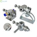 1/4" Stainless Steel Air Atomizing Nozzle with Multi-Mount (Screw Bracket Swivel) for Mist Systems