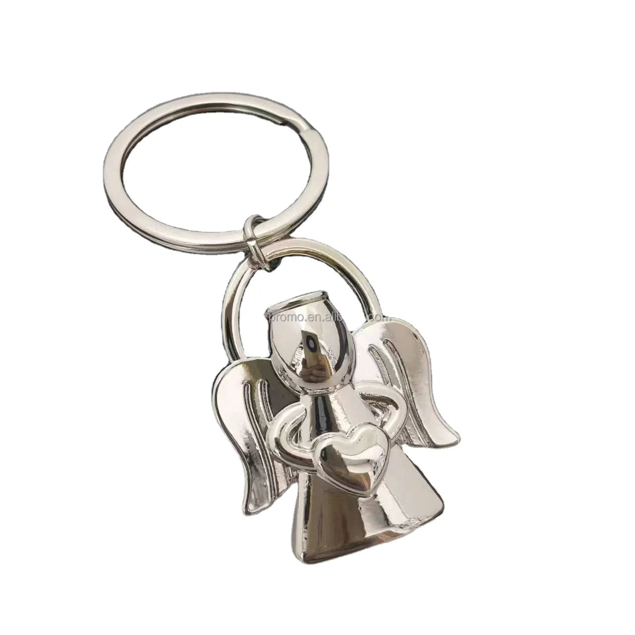 Custom Wholesale Metal 3D Angel Keychain