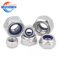 Hexagonal Nut Stainless Steel Bolt and Nuts Lock Nut Knurled Titanium Screw Nut Manufacturer Nylock Nut