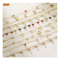14K Gold Plated Station Necklace 925 Sterling Silver CZ Chain Necklace Layering Necklaces Minimalist Jewelry for Women