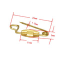 Wholesale Cheap Custom Metal Copper Gold Plated Small Safety Pins Gold Plated Packaging Safety Pins in Bulk Manufacturer