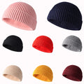 Winter Pom Beanies for Kids Children Custom Embroidery Beanies Cuffed Beanie for Men