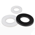 100pcs White Nylon Washer M2 M2.5 M3 M4 M5 M6 M8 Nylon Washer Plastic Flat Spacer Washer Circular Round Gasket Ring MegaBDM