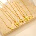 18K Gold Plated Stainless Steel Wholesale Custom Summer Travel Jewelry Turkish Devil Sea Shell Shape Pendant Necklace for Women