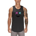 Custom Logo Mens Fitness Bodybuilding Quickly Dry Mesh Summer Bodybuilding Graphic Printed Workout Running Vest