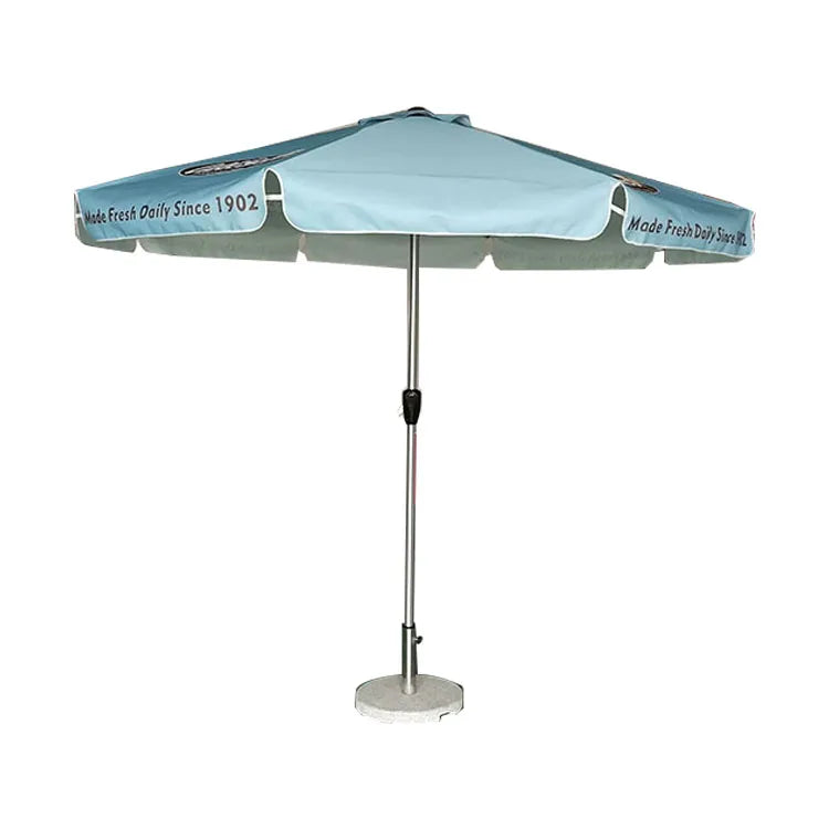 FEAMONT 2.7m Hand Cranked Sunshade Parasol Patio Umbrella for Garden Furniture Beach Sun Umbrella