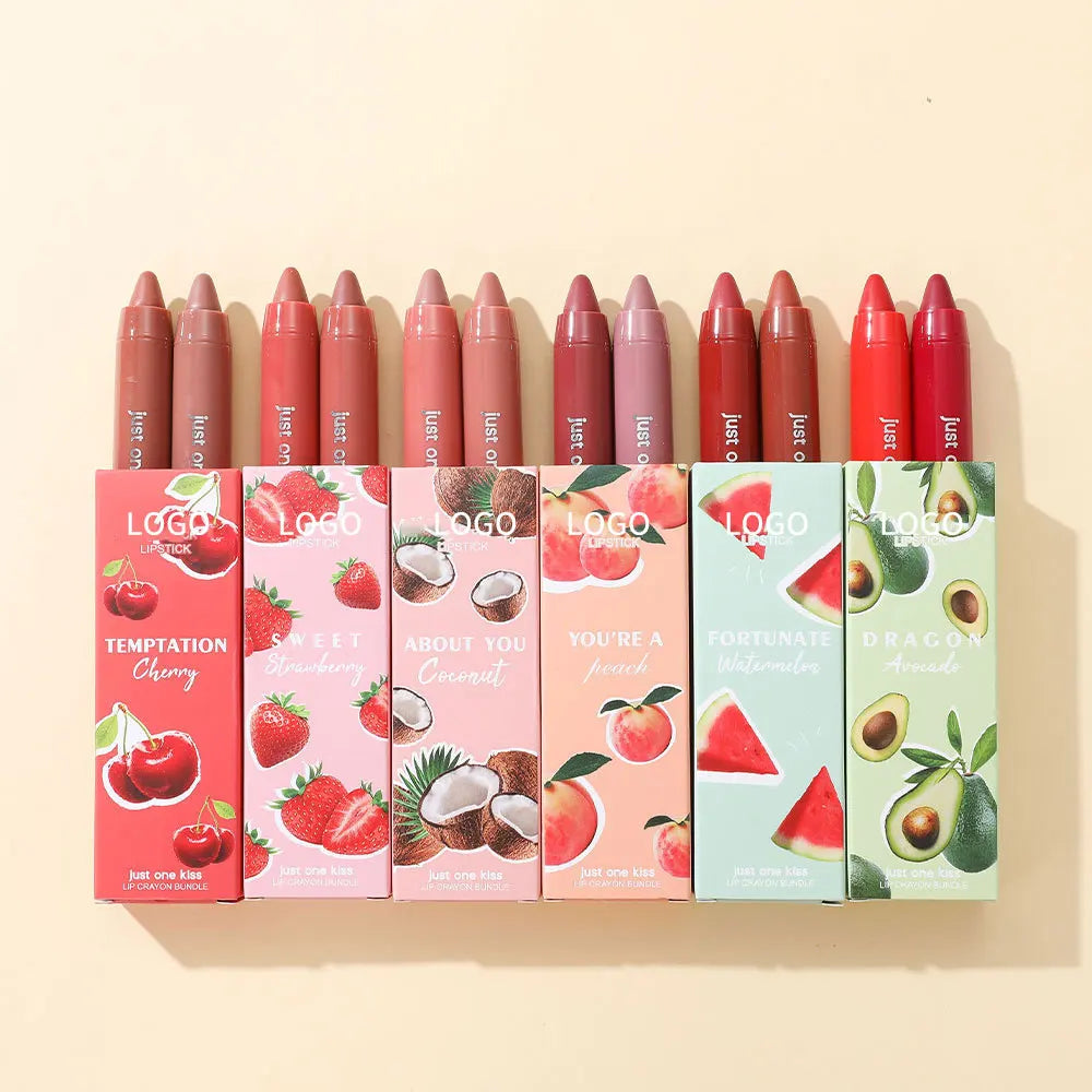 Low Moq Lasting Moisturizing Moisturesmooth Color Strawberry Lipstick Matt Lipstick Pens Set