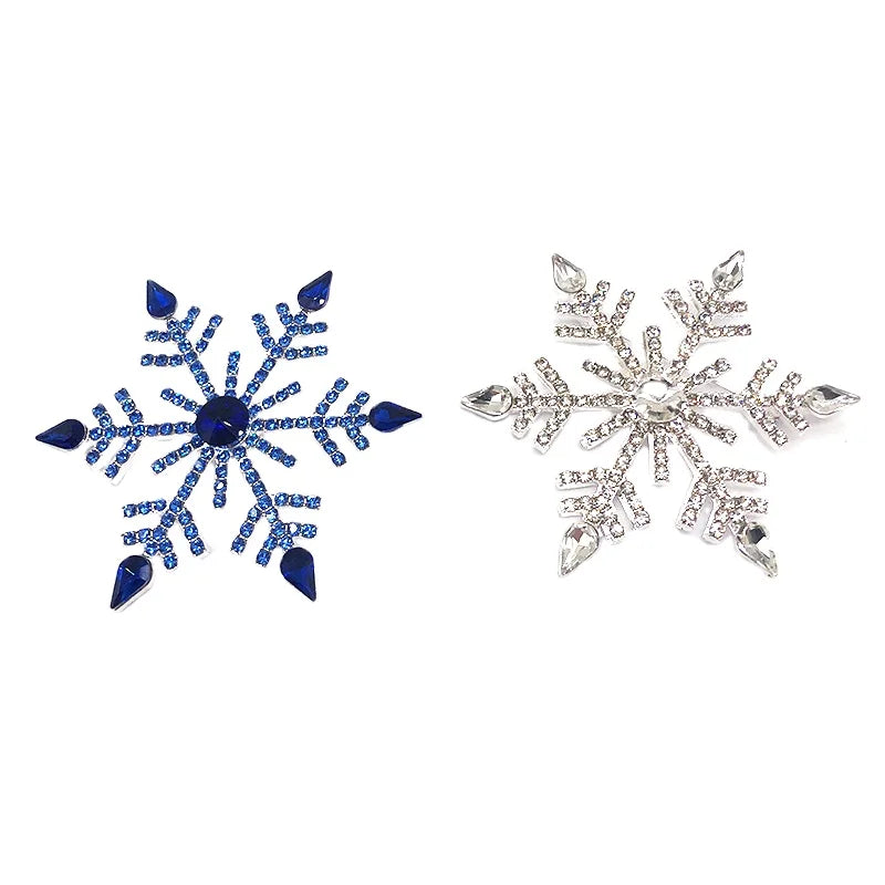 Fashion Luxury Rhinestone Crystal Snowflake Shape Brooch Pin Brooches Women