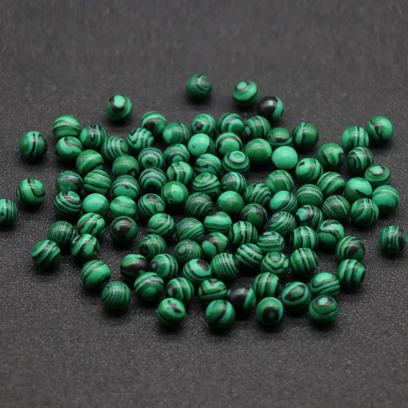 DIY Best Quality Malachite beads about 8mm jewelry ball Aquamarine gemstone Sphere for pendant