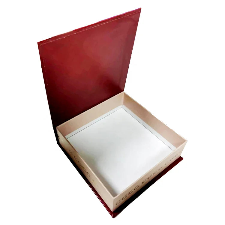 Custom Luxury Foil Gold Stamping Waterproof High-End Book Shaped Rigid Cardboard Gift Box with Magnetic Closure