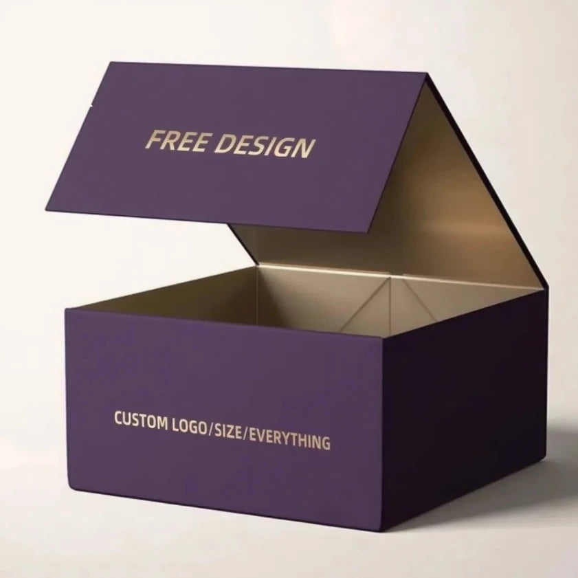 Hot Sale Low MOQ Factory Customized Luxury Rigid Cardboard Packaging Custom Color Box Package Paper Packing Magnetic Gift Boxes