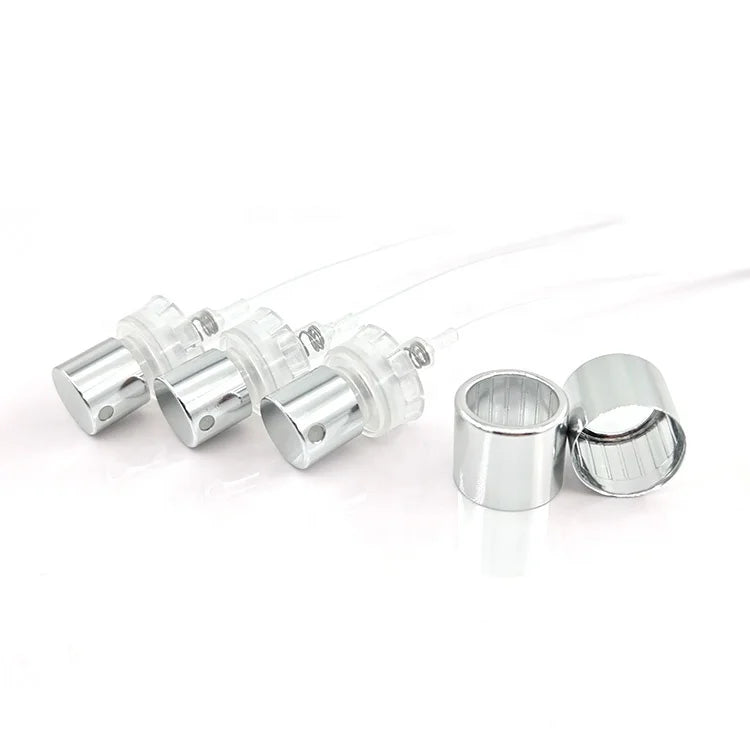 Perfume Atomizer 15mm Aluminium-Plastic Durable 100ml Capacity Bulk Body Mist Sprayer Crimp Top Cap Pump