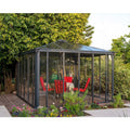 High Quality Custom Aluminum Tempered Glass Triangle Sunroom for Villa Solarium with European Design and 5-Year Warranty