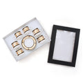 12pcs Fine Royal Porcelain Classical White clear Turkish Tea Cup Sets
