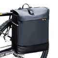 WEST BIKING Single Side Bike Pannier Large Capacity Easy Clean Installation Reflective Bicycle Pannier-Zipper Buckle Waterproof