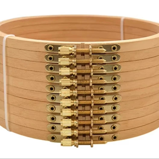 Beech Wood Embroidery Hoops Circle Hoop Ring Wood Effect Embroidery Hoop