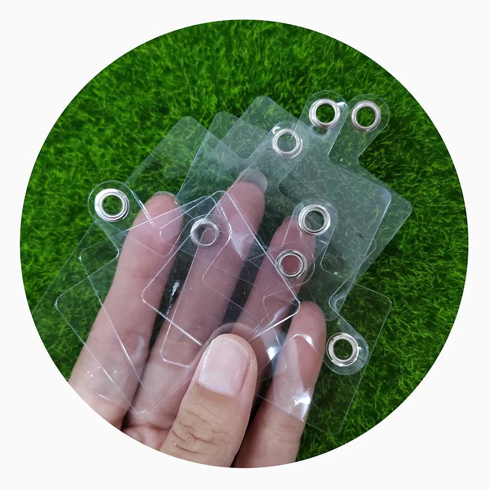 Clear Transparent Mobile Phone Lanyard 100pcs/lot PVC Anti-lost Fixed Hanging Strap Patches Cord Clip Card Shell Connection
