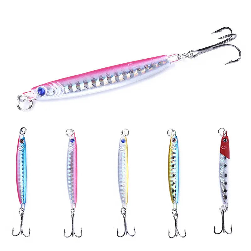 Wholesale LB001 7cm 14g Artificial Hard Metal Jig Bait Lead Jigging Fishing Lures