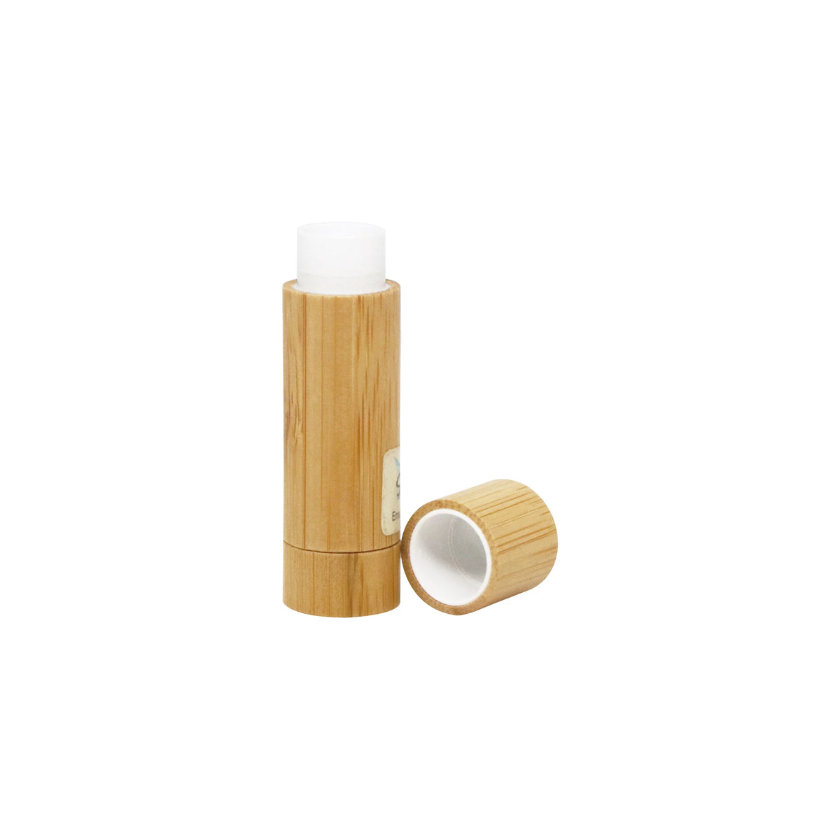 Natural Bamboo Packaging Cosmetic Empty Chapstick Lip Gloss Tube 5g Bamboo Lip Balm Tube