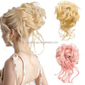 WE17 Women's Long Soft Fluffy Synthetic Messy Hair Bun Octopus Hair Chignon with Long Tail False Hair Curly Chignon Style