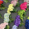 Vv288 Hot Selling 34 Colors Hydrangea Flowers Artificial Flowers Silk Flowers for Wedding Decor Living Room Coffee Table Display