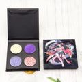 Wholesale Highly Pigmented Eyeshadow Palette Customizable in 4 Colors with Glitter for DIY Eye Makeup