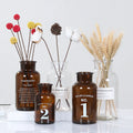 Clear Wide Mouth Cylinder Vintage Glass Bottle Vases Cork Stoppers Lids 30ml 60ml 125ml 250ml 500ml 1000ml Screen Printing