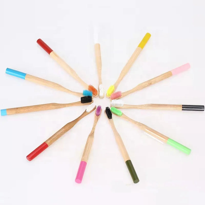 100% Biodegradable Eco-Friendly Toothbrush Soft Bristle Natural Organic  Charcoal No Paint Packaged
