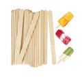 Eco-Friendly Food-Grade Compostable Wood Ice Cream Sticks Disposable Popsicles with Custom Logo and Customized Sizes