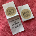Custom Private Logo Sew on Apparel Fabric Cotton LabelFactory Wholesale Recycled Organic Cotton Tags