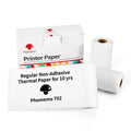 Phomemo T02 Thermal Printer Self-adhesive Paper 50mm*3.5mm Single Sided Colorful Pink Blue Orange Non-Sticky Solvent Glue