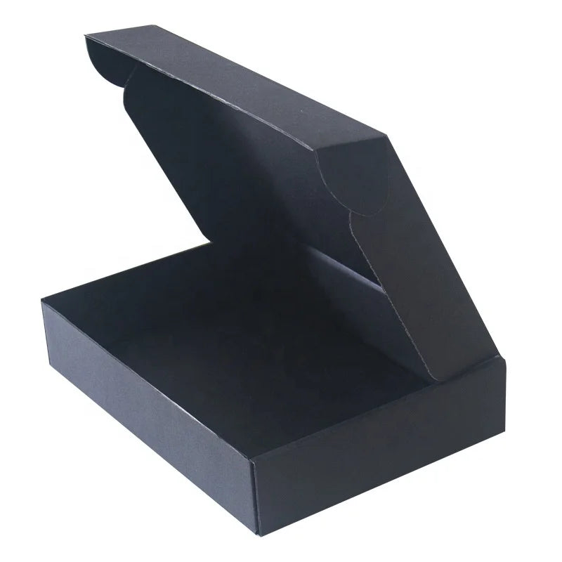Black Luxury Paper Gift Box Flying Logo Customizable Foldable Ribbon for Clothes Matt Lamination Magnetic Folding Carton Caja D