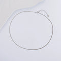 CH015  40+5cm Wholesale Snake Chain Adjustable Chain 925 Sterling Silver 18k Gold Plated Necklace for DIY Jewelry
