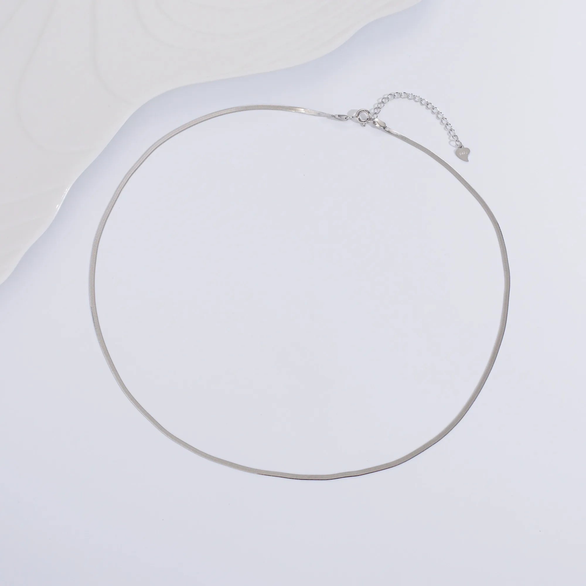 CH015  40+5cm Wholesale Snake Chain Adjustable Chain 925 Sterling Silver 18k Gold Plated Necklace for DIY Jewelry