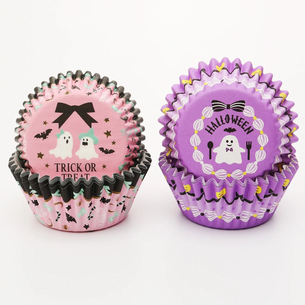 11cm Moulds 40gsm Round Grease Proof Paper Baking Cup Standard Size Paper Cake Cups for Hallowmas