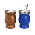 New Product 8oz Stainless Steel Beer Coffee Milk Beer Yerba Mate Gourd Cup with Bombilla Straw and BPA Free Lid