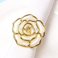 Wholesale Metal Lovers Wedding Gold Roses Napkin Ring
