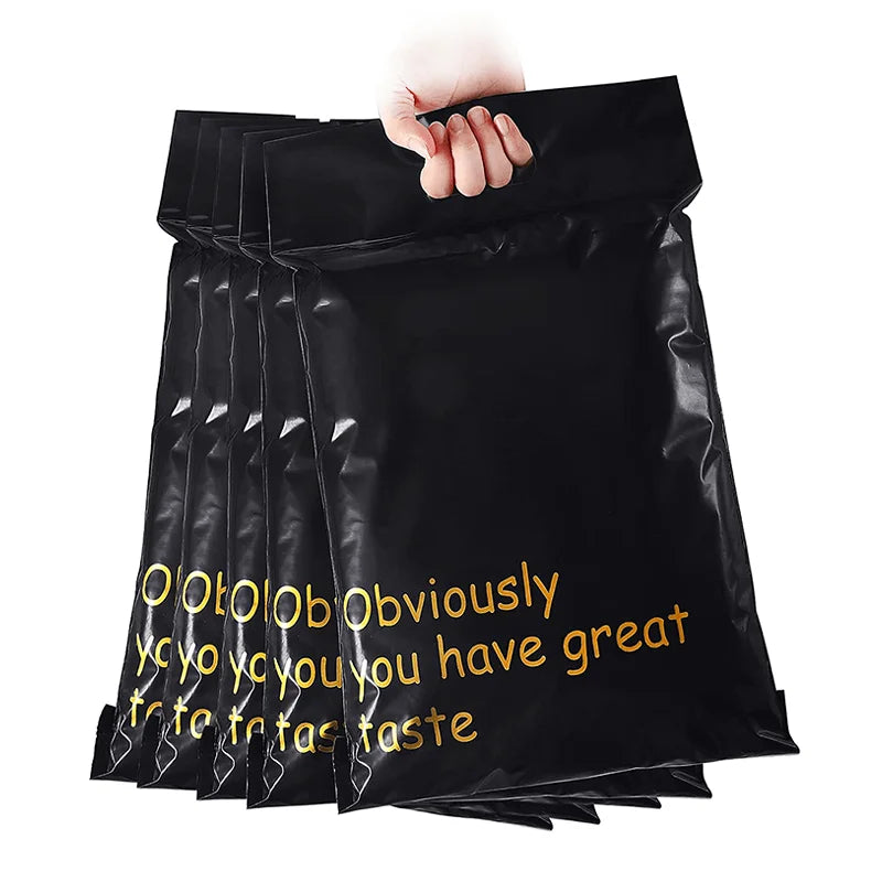 Wholesale Handle Poli Mail Plastic Package Poly Mailer Shipping Mailers Packaging Black Mailing Bags Polymailer Bag for Clothing