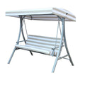All-Weather Outdoor Aluminum Hanging Chair Waterproof Wicker Swing Durable Oxford for Patio Garden Balcony Relaxation Seat