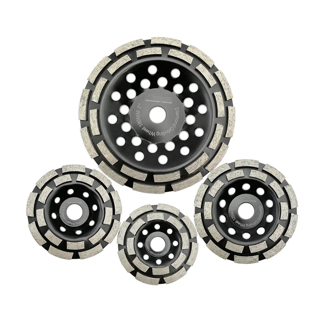 Diamond Double Row Disc Concrete Grinding Sintered Diamond Floor Grinding Cup Wheels Diamond Polishing Cup Wheels Grinding Disc