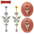 Gaby New 316L Stainless Steel Belly Rings Not Tarnish Belly Piercing butterfly Belly Button Rings Wholesale Piercing Jewelry